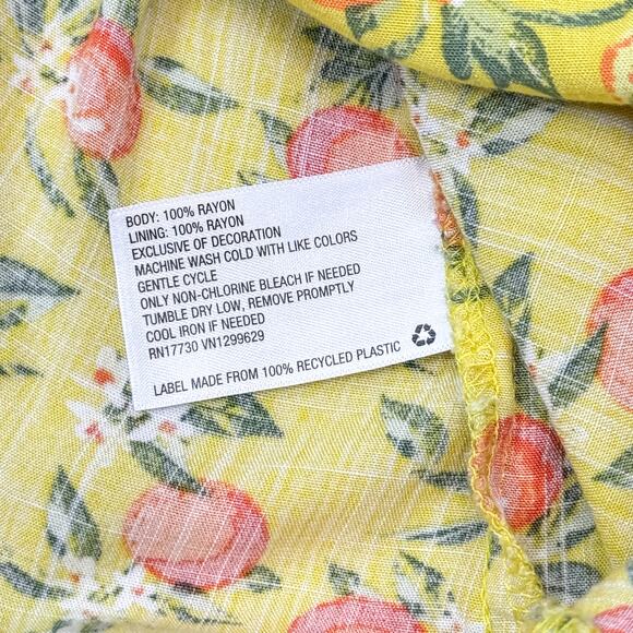 Wild Fable Orange Lemon Print Romper - Size Medium - Picture 9 of 9